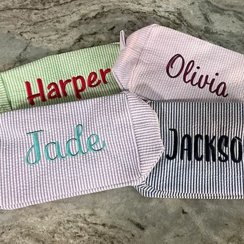 Custom Embroidered Bubble Gauze Bag